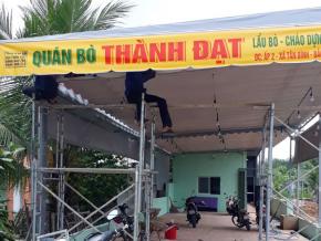 Mái hiên di động tại Cổng Xanh