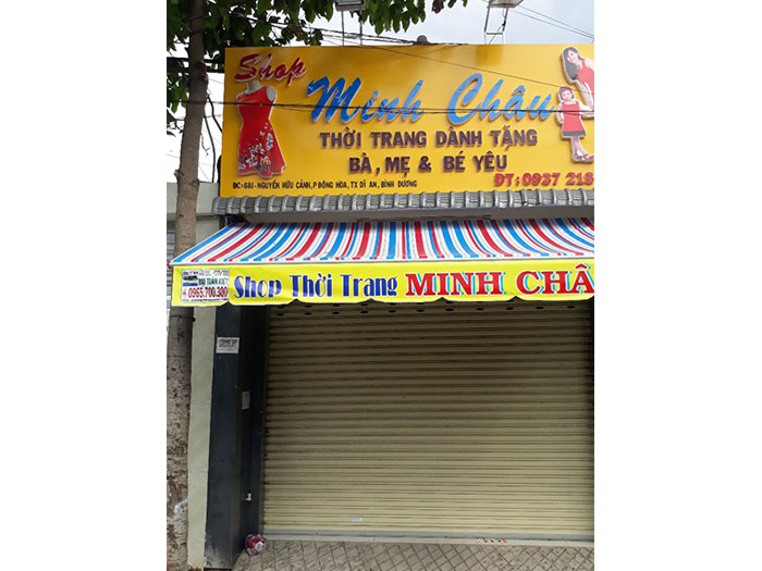 Mái hiên di động tại Dĩ An-BD