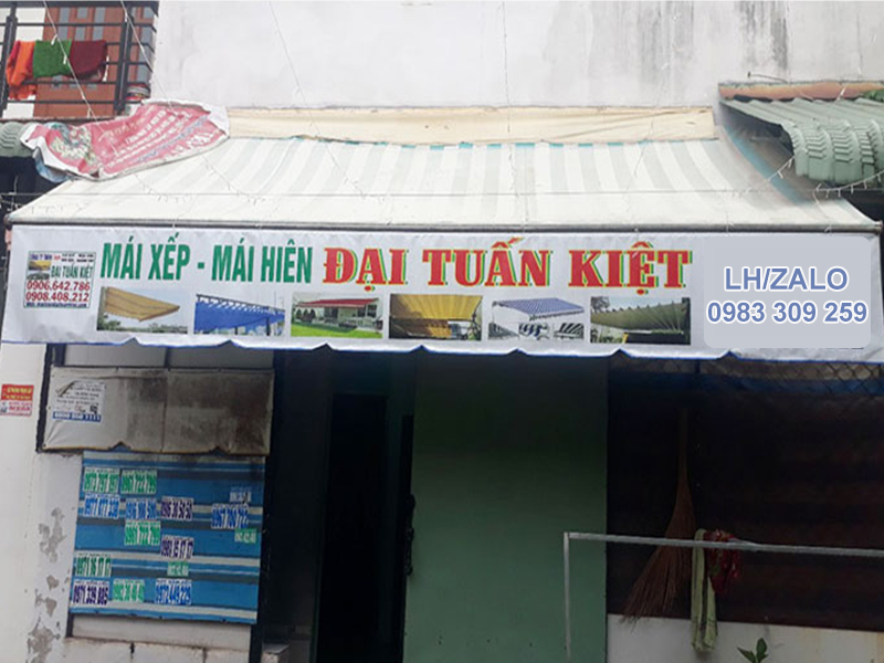 Mái hiên di động tại Bình Dương