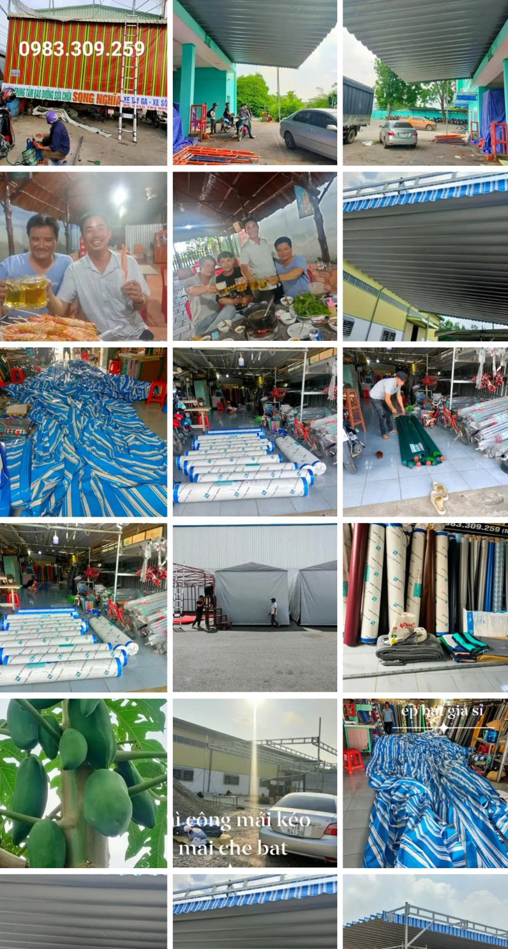 Mái xếp lớn
