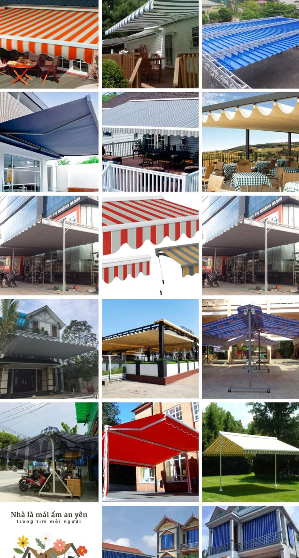 Mái xếp lớn